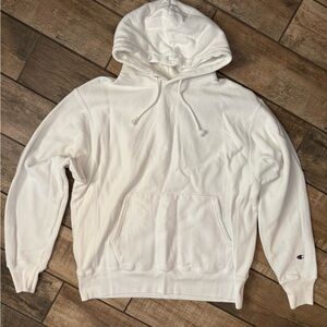 Champion Reverse Weave White Hoodie